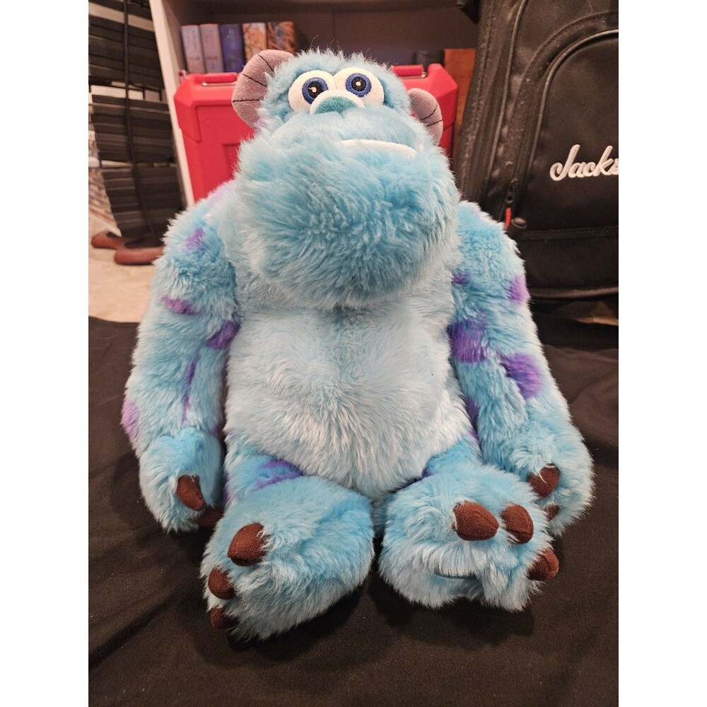 Disney Store Monsters Inc Plush Sulley Stuffed Animal Toy Blue Purple 12"